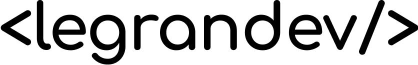 Website Logo, legrandev